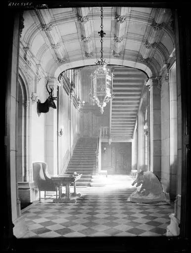 The Grand Staircase Hall, archival photograph